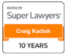 Super Lawyers 10 Year badge